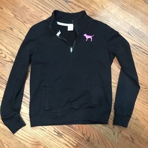 VS Pink quarter zip hoodie